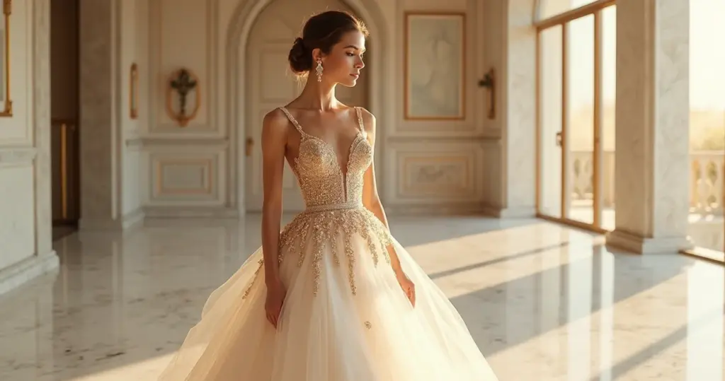 12 Ideias de Vestido Noiva Dourado ou Branco com Detalhes Ouro para 2026