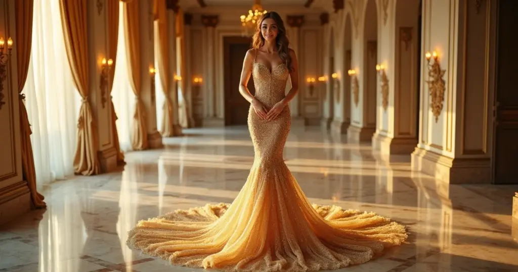 15 Ideias de Vestido Noiva Dourado Princesa ou Sereia: Escolha Certa sem Erro 15 Ideias de Vestido Noiva Dourado Princesa ou Sereia: Escolha Certa sem Erro